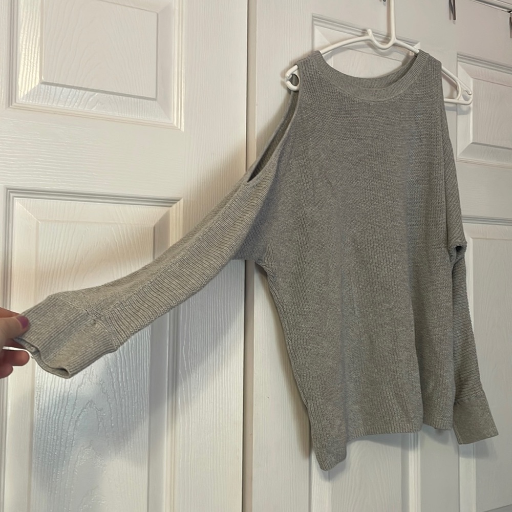 Loft Sweater with Cut out Arms